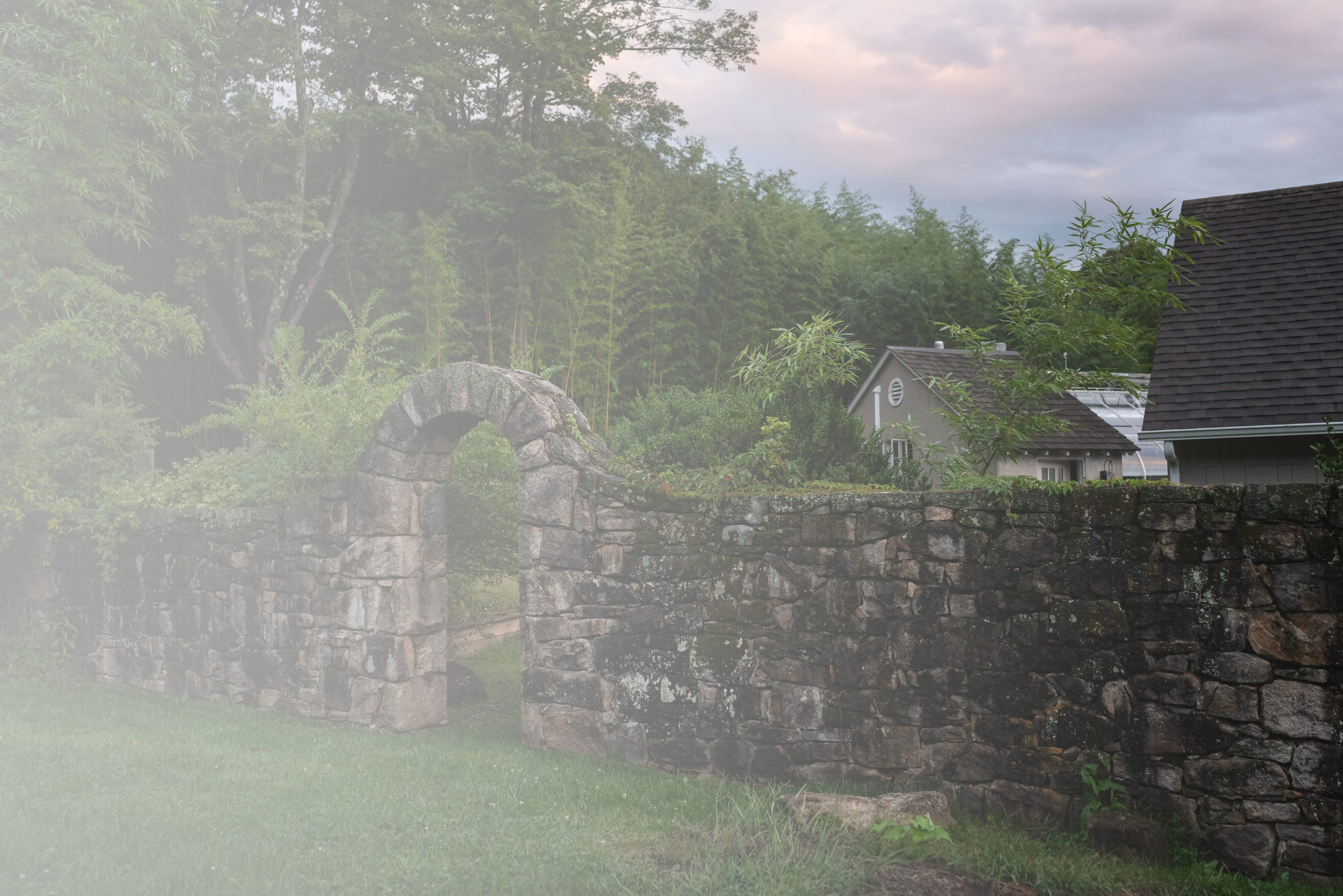 stone wall on Hidden River grounds | hiddenriverhealing.com