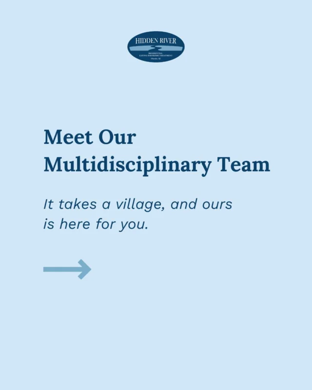 It takes a village. 🤍

At Hidden River, every patient is supported by a multidisciplinary team, including Certified Eating Disorder Specialists, psychiatrists, dietitians, therapists, and more. 

Scroll ➡️ to meet the faces behind the care.

#teamapproach #eatingdisorderexperts #collaborativecare