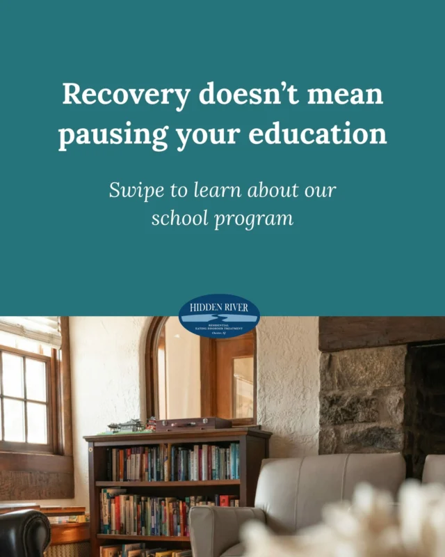 Eating disorder recovery doesn't mean pausing your education. 📝
 
Our school program ensures students stay on track academically while receiving the care they need. Learn more about our flexible and individualized approach. 

#educationandrecovery #schoolandhealing #eatingdisordertreatment