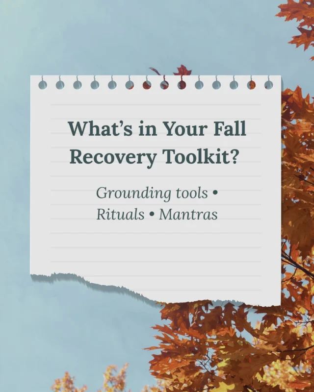 What’s in your Fall Recovery Toolkit? 🍁

As the seasons change, recovery can sometimes feel more challenging. Shorter days, shifting schedules, and new routines can all impact how grounded we feel. That’s why creating a Fall Recovery Toolkit can be such a powerful way to support your healing journey.

Your toolkit might include:
✨ A cozy blanket or weighted throw for comfort
✨ A favorite journal for reflection and gratitude
✨ A grounding mantra that brings you back to the present
✨ Gentle routines like evening tea or morning walks
✨ Supportive connections

💬 We’d love to hear from you: What grounding tools or rituals are you adding to your Fall Recovery Toolkit this season?

#RecoveryJourney #EatingDisorderRecovery #SelfCareRituals #MindfulRecovery #HiddenRiverHealing