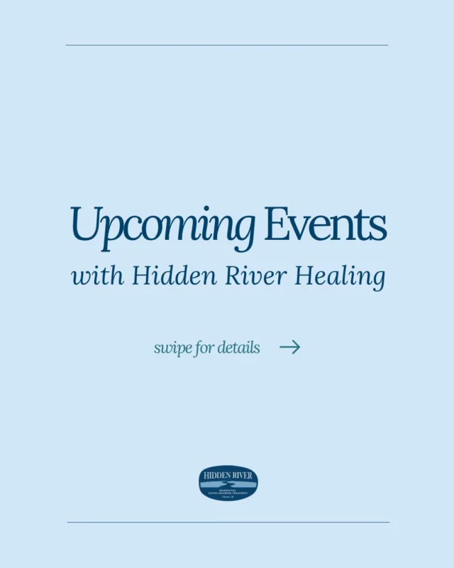 October is a new opportunity to connect, learn, and continue building a life in recovery.

Throughout the month, we’ll be sharing opportunities to connect with our team, learn more about eating disorder treatment, and support those seeking care.

Swipe through for upcoming events. We look forward to connecting with you this month.

#edrecovery #edtreatment #eatingdisorderrecovery #hiddenrivertx #eatingdisordertreatment