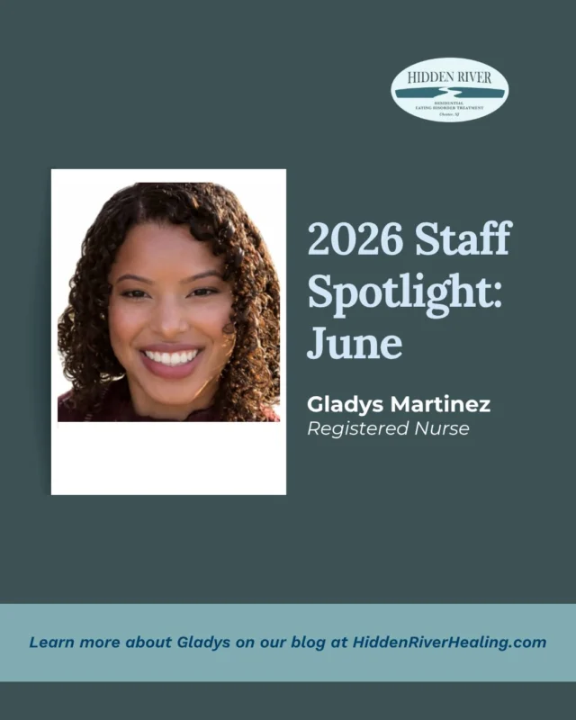 We’re excited to recognize Gladys Martinez as our June Employee of the Month at Hidden River!⠀
⠀
Get to know Gladys, learn more about her role at Hidden River, and hear about the meaningful ways she supports our clients and contributes to our community.⠀
⠀
We’re so grateful for everything Gladys brings to our team and the care she provides each day. 💙⠀
⠀
Read more about Gladys and her Employee of the Month spotlight on the Hidden River blog at the link in bio.⠀
⠀
#hiddenrivertx #edtreatment #edrecovery #eatingdisordertreatment #hiddenriverteam